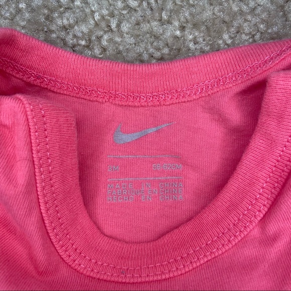 Nike Pink Long Sleeve Bodysuit 3M - Picture 3 of 4